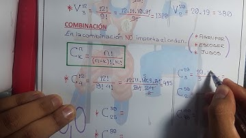 RM (Análisis combinatorio 2 - variación y combinación)