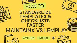How to Standardize Templates & Checklists Faster | MaintainX vs LemPlay