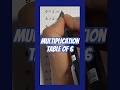 Trick for Table of 6 : Multiplication table #maths #shorts