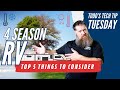 Top 5 Things to Consider in a 4 Season RV