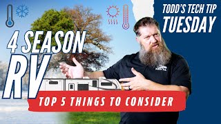 Top 5 Things to Consider in a 4 Season RV
