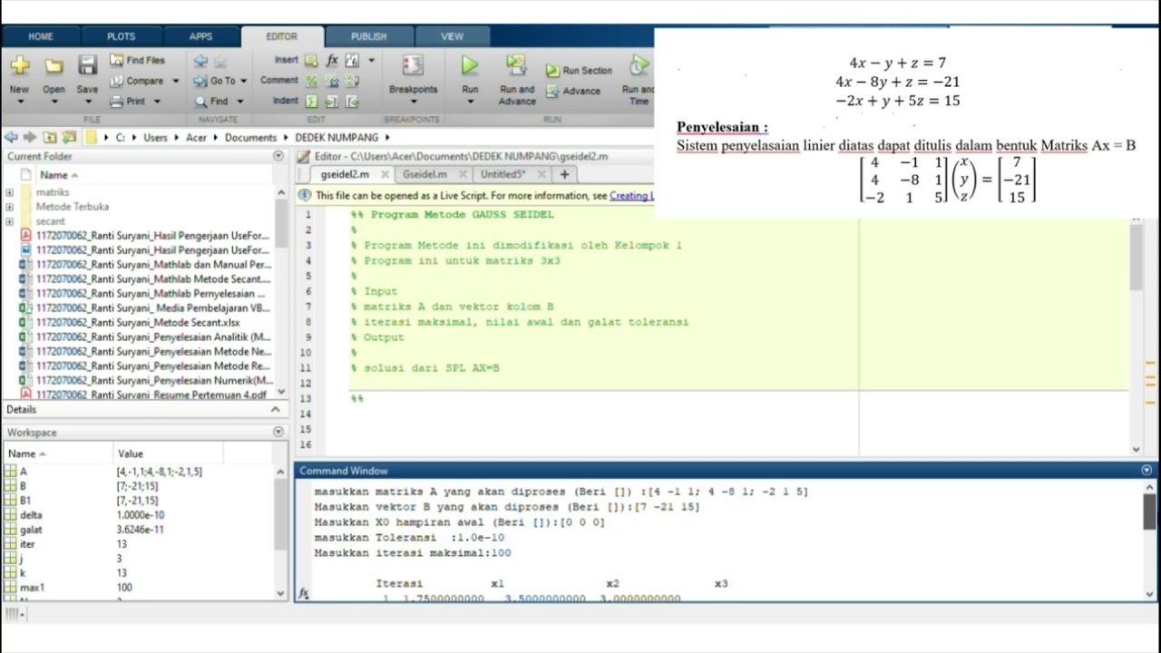 gauss seidel algorithm python gauss seidel algorithm python