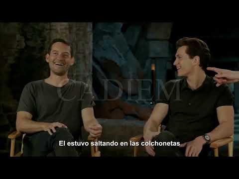 Tobey Maguire, Andrew Garfield, Tom Holland - Entrevista Material Exclusivo Spiderman NWH - Español