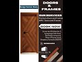 Upgrade Your Home with the Best Doors and Frames in Bangalore! 🚪✨