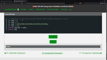JavaScript Bitwise AND Assignment Operators