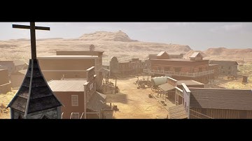 Western Town (3D Modular Environment)