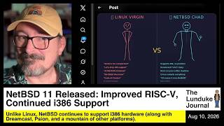 NetBSD 11 Released with Continued i386, Improved RISC-V Support