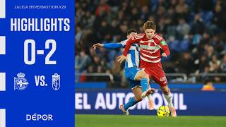 Resumen del RC Deportivo 0-2 Granada CF News