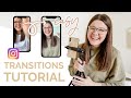 EASY TRANSITIONS TUTORIAL for Instagram Reels: Screen Tapping, Snapping, & Spinning