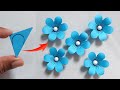 Very easy paper flower craft  paper flower making step by step  diy paper flower craft