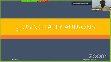 Using Tally Add-on E2Tally Soft for automated data entry - presentation by CA Narasimhan
