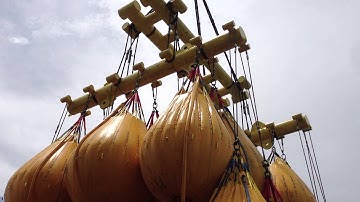 Crane Load test using Waterbag - Test Load 880 Ton