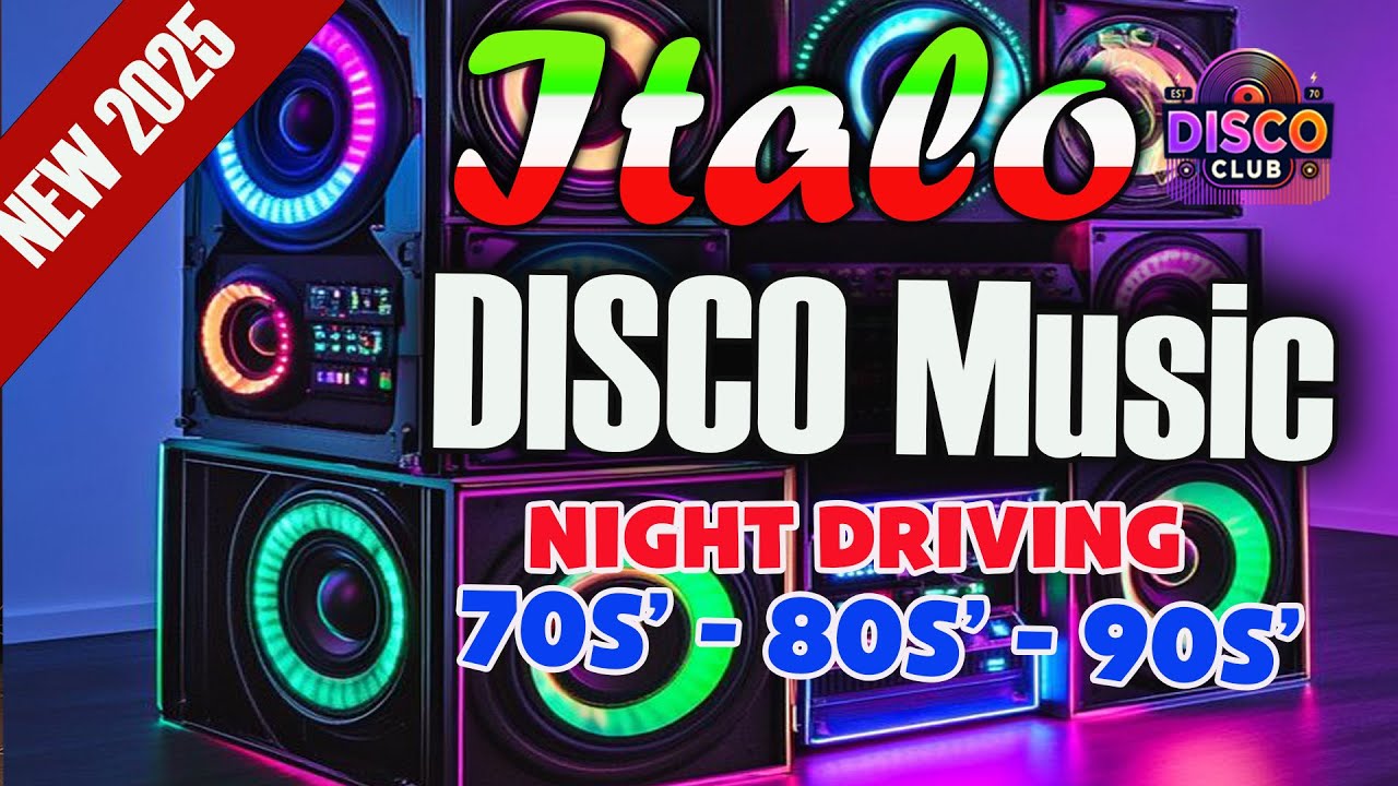 Driving Music Italo Disco️️️️ - Night Driver Best of  Vol.21 Eurodance 80s Bass Test Car Music 2025