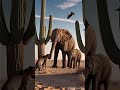 An unexpected standoff between a leopard and elephants! What will happen next? 🤔🏜️🌵