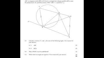 Euclidean Geometry Grade 11/12 exam question 8