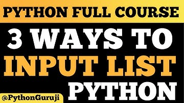 3 Ways to Take User Input and Store in a List in Python