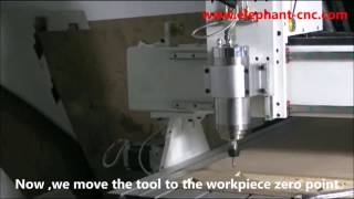 Blue elephant NC Studio Control System Set the zero point cnc router