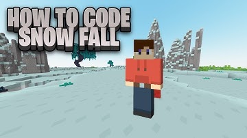 How to Code Snowy Weather in bloxd.io