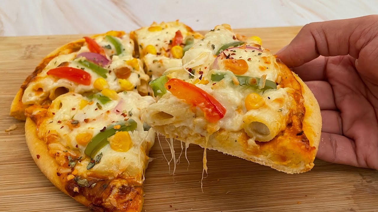 Domino's Style Pizza Pasta in Kadhai, Pizza Recipe Without Oven & Yeast