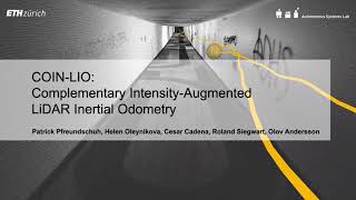 COIN-LIO: Complementary Intensity-Augmented LiDAR Inertial Odometry (ICRA 2024)