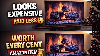 TV Stand with Fireplace 🔥 | Budget-Friendly, Premium Look (Link Below) ⬇️ 