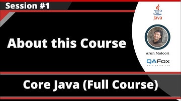 Core Java - Part 1 - About this Course