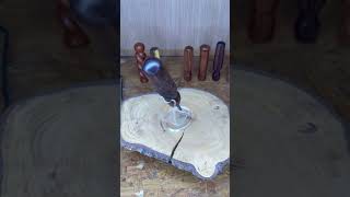 Batch ‘o Tool Handles - Black Walnut with Three Rounded Flutes and Rounded Head