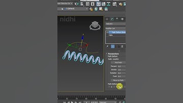 How to Use Path Deform Modifier in 3ds Max #3dsmax