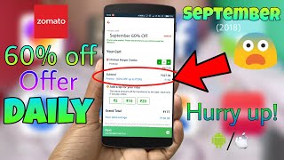 Get 60% off on any food you order online on Zomato 😍 (How to) - September 2018 screenshot 4
