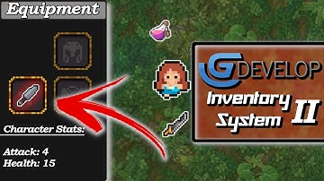 Create your own Equipment System - Full Equip System Tutorial Using Gdevelop 5