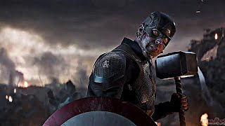 Капитан Америка поднял молот Тора! - Мстители: Финал (2019) - момент из фильма