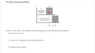 L8-part1: Introduction to 2nd Order Linear DEs - MATH 316: ODEs