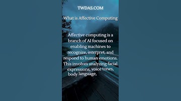 What is Affective Computing