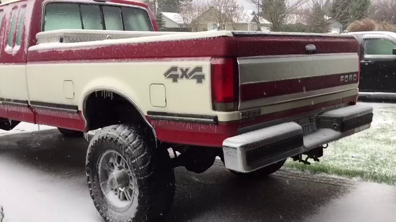 Freezing cold start Ford 7.3L Diesel YouTube