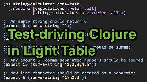 Test-driving Clojure in Light Table