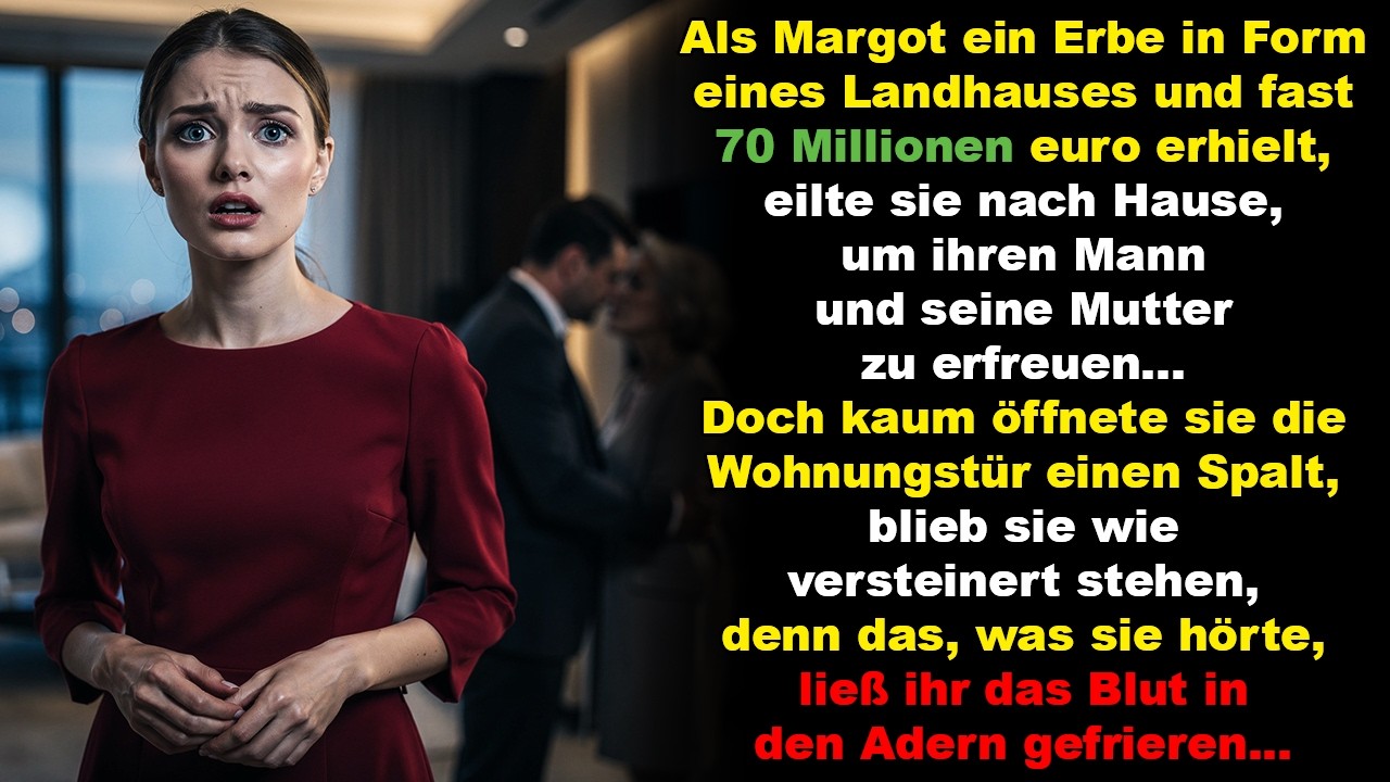 Sie hatte ein großes Erbe bekommen und eilte heim um ihren Mann und ihre Schwiegermutter zu erfreuen