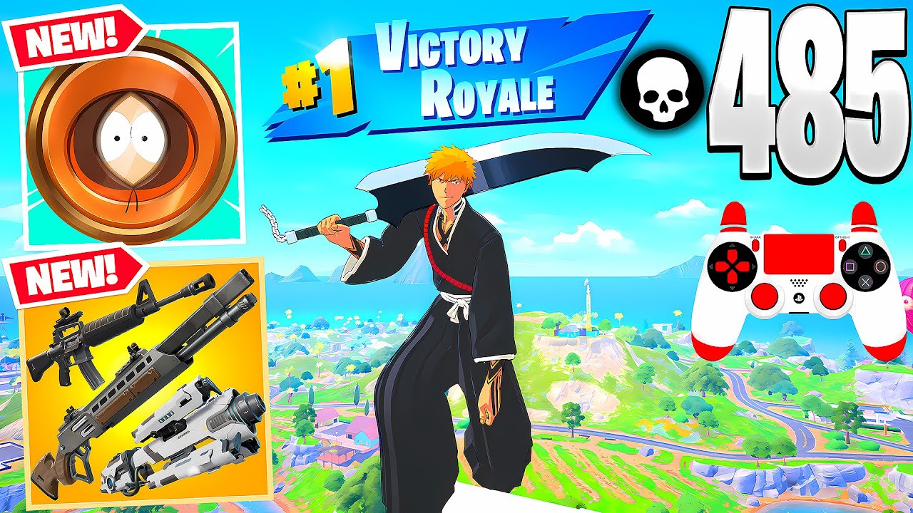 485 Elimination Solo Squads Zero Build ichigo Kurosaki Wins | Fortnite Chapter 7 Season 1