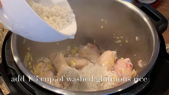 Chicken Rice Soup In Instant Pot (Filipino Arrozcaldo)