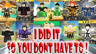 Making EVERY SHINY CRAFT from ALL MAPS in Anime Fighters Simulator Just For You!