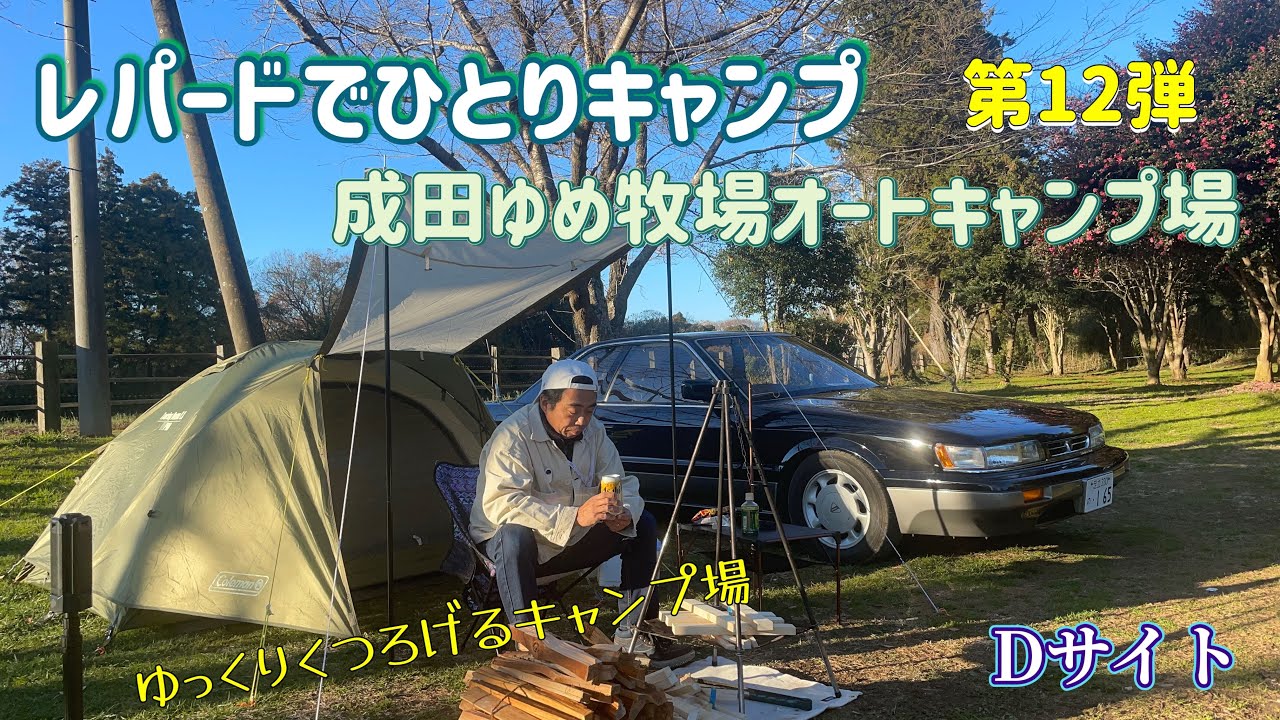 【レパードでひとりキャンプ】第12弾！成田ゆめ牧場オートキャンプ場#F31レパード#ソロキャンプ#成田ゆめ牧場オートキャンプ場