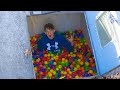 I Filled My Entire Storm Shelter With Ball Pit Balls