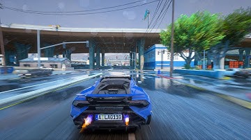 GTA 5 Insane Graphics MOD - Maximum Settings Gameplay - Ray-Tracing Graphics