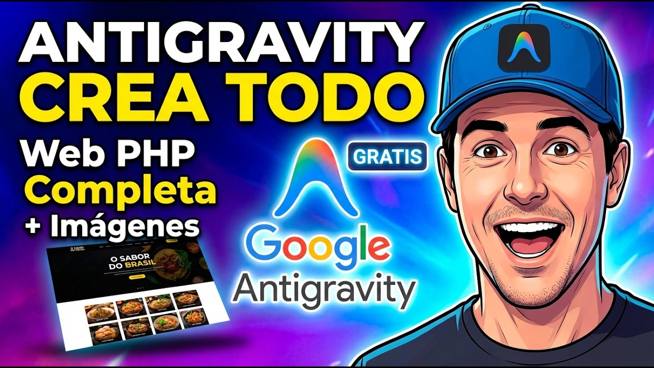Así Creo Webs PHP Completas + Imágenes con 1 prompt en Google Antigravity (copia mi método)