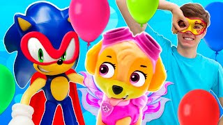 Carnaval dans le Jardin d'enfants #116. Costumes pour jouets de Sonic et la Pat Patrouille