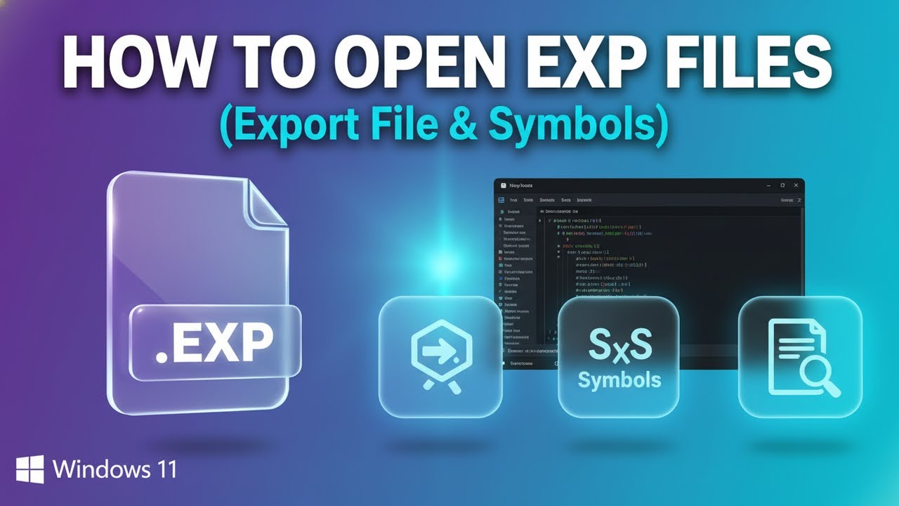 How to Open EXP Files (Linker or Original App) - YouTube