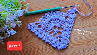 comment faire un châle au crochet facile & élégant au point ananas étape par étape /crochet châle