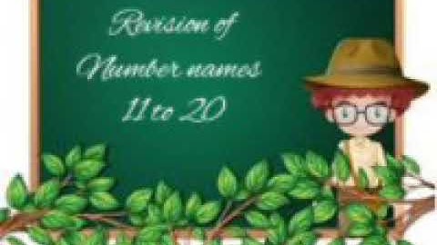 Class-LKG, Subject-Maths  Video-63, Revision of  Number names 11 to 20 (Oral) By Mrs. Anjana Rana