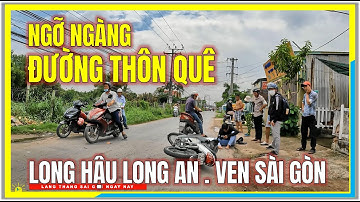 Ngỡ Ngàng CON ĐƯỜNG THÔN QUÊ | LONG HẬU CẦN GIUỘC LONG AN Vùng Ven Sài Gòn Ngày Nay