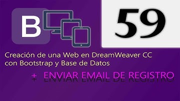 Cap 59 - Creación de una web en DreamWeaver CC con Bootstrap y Base de Datos