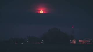 Full Pink Moonrise Timelapse, Moorestown, New Jersey, 4K, April 1, 2026